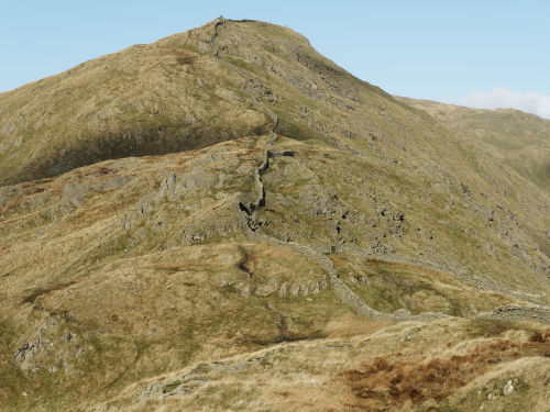 Looking back up from the path Near Low Peak.
