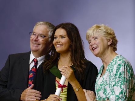 Family photo  Maddie with Mum and Dad.