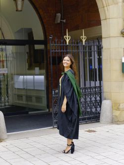 Maddie outside Clothworkers Central  the location of the studios she used.